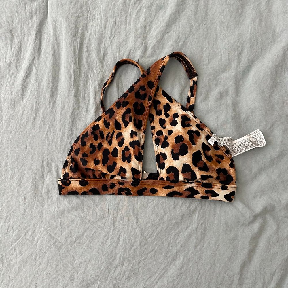 Cheetah Print BIkini Top